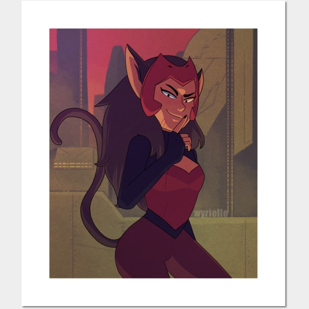 Totally Catra (with Background) Wall Art by Wyrielle